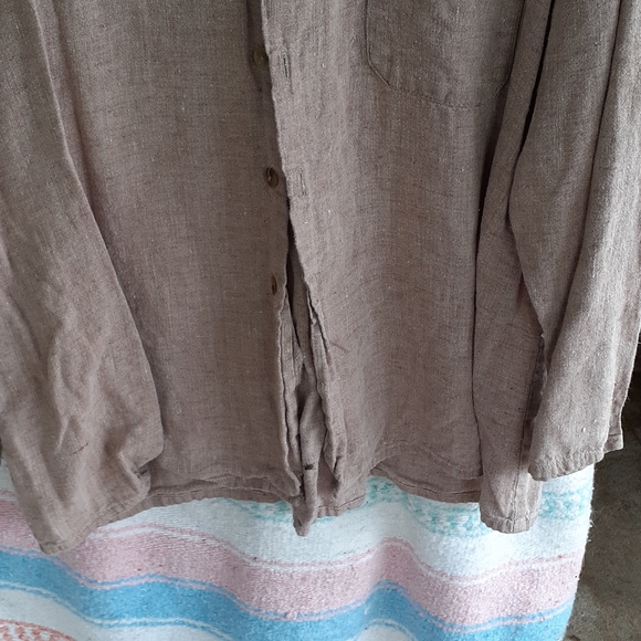 Flax button down blouse - Picture 2 of 4